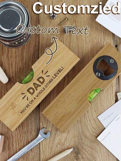 1 PIEZA Abridor de botellas personalizado para papá con grabado "Te amo talla grande allá de toda medida" - Regalo único para el Día del Padre, abridor de botellas personalizado para boda, regalo para el padrino, recuerdo de fiesta, regalo de inauguración de casa, multifuncional, ornamental, reutilizable, exquisito, elegante, de alta calidad, colorido, moderno, personalizado, único, para el Día de San Valentín, para el Día de la Madre, para cumpleaños