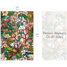 ARTSCAPE | Película de privacidad para Ventana con patrón de Colores Vibrantes, no Adhesiva y protección UV, fácil de aplicar y extraíble, 24 x 36 Pulgadas, Fabricado en Estados Unidos(Magnolia) - Tipo 1 - Ver 3