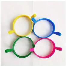 Casavie 4pcs Silicone Egg Rings – Nonstick Easy-Release Cooking Molds For Perfect Fried Eggs & Pancakes, Heat-Resistant Kitchen Tools For Frying And Baking, Ideal Christmas Gift For Home Chefs - Multicolor - View 5