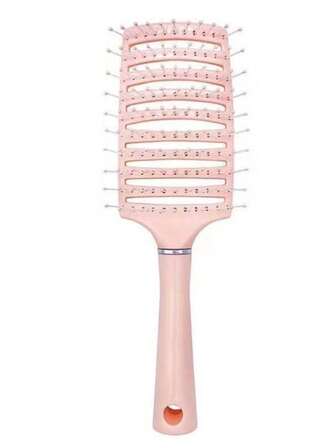 LAMBANO 樱花粉色蓬松肋骨梳高头骨肋骨梳大号弧形卷发梳按摩造型神器女士家用梳子
