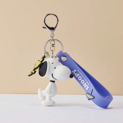 Miniso Snoopy Summer Travel Series 3D Pendant (Walking Pose) Good Texture PVC Vivid 3D Walking Posture Practical Keychain Pendant (1 PC)