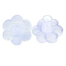 1/5 Pairs High-Heeled Shoes With Heel Covers, Protective Covers, Thin Heels, Anti Slip And Anti-Wear Wedding Shoes, Beach Grass Latin Dance Heel Covers, Noise-Proof Covers, Thickened Wear-Resistant And Noise-Proof Heel Covers, Protective Covers, Wear-Resistant And Anti Slip Heel Covers, Latin Dance High Heels Heel Pads, Fashionable Noise-Proof Heel Covers, Suitable For Weddings, Offices And Parties - Multicolor - View 18