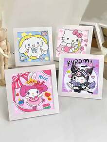 3D Diamond Painting Kits - Sanrio Characters (Hello Kitty, Pompompurin, Kuromi, My Melody), DIY Handmade Craft Decor, Creative Gift For Kids, Birthday, Holiday - Multicolor - View 2