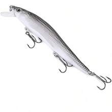 VGEBY Señuelos de Pesca Minnow, Trajes de baño Duros de Pesca Artificial para Trucha Perca Baja(14 * 4 * 3cm-UNA) Cebo Para Peces Anzuelos Para Pesca - 1 - Ver 9