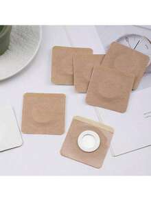 50/100 piezas de parches autoadhesivos de aceite de ricino (sin aceite): adhesivo color piel, tela no tejida, diseño a prueba de fugas, sin necesidad de lavar, portátil, 6cm x 6cm, sin necesidad de energía o baterías (equipo deportivo, cinta deportiva) - Multicolor - Ver 7