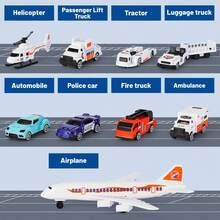 Interactive Aircraft Play Set Fire Truck Military Toy - Army Green - View 5