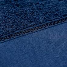 Kit Of 3 Arteira Russian Stitch Face Towels For Machine Embroidery, 100% Cotton - Navy Blue - View 4