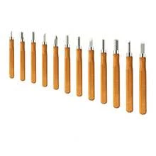 Aohuada Gdrasuya10 12Pcs Wood Carving Kit - Professional Woodworking Gouges & Chisels - Steel Blades With Wooden Handles - Ideal Gift For Woodworking Enthusiasts
