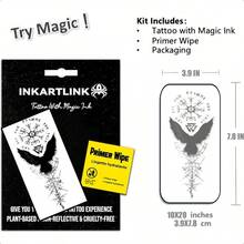 INKARTLINK 新パッケージ先行第一期 タトゥーシール 2枚セット 2週間長持ち 防水 tattoo ジャグアタトゥー 入れ墨シール 半永久的 メンズ レディース 卒業式 イベント フェス プール パーティー お祭り 旅行に活躍 魅力UP 説明書付き - 5 - チェックする 2