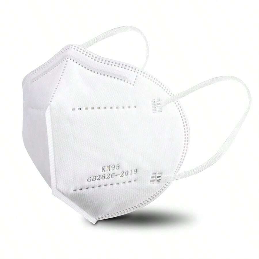 KN95 Face Mask 50 PCS Breathable Protection Masks Individually Wrapped 5-Ply KN95 Black Masks Cup Dust Safety Masks - White - View 1