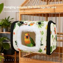 1个大容量鸟巢/鹦鹉巢，温暖隔热，适合鹦鹉过冬，易于拆卸和清洁，适合小型宠物 - 綠色 - 查看 4