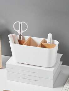Desktop Compartment Storage Box, Desk Organizer,Coffee Table,No Assembly Required, Simple In Appearance, Versatile, And Practical, Maximizing Space,Classification And Orderly Storage,Quickly Find What You Need, Easy To Place And Take. For Office Or School Use.Ideal Gift For Family And Friends, Christmas And New Year Gifts - Multicolor - View 2