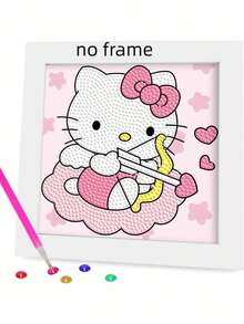 3D Diamond Painting Kits - Sanrio Characters (Hello Kitty, Pompompurin, Kuromi, My Melody), DIY Handmade Craft Decor, Creative Gift For Kids, Birthday, Holiday - Multicolor - View 11