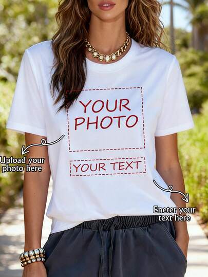 Customized Personalized Make It Yours Graphic Tee - The Ultimate Blank Canvas For Your Attitude! Print Your Favorite Meme, Quote, Or Art For School, Work, Or Weekend Vibes. This Is More Than A Shirt, It's A Statement!