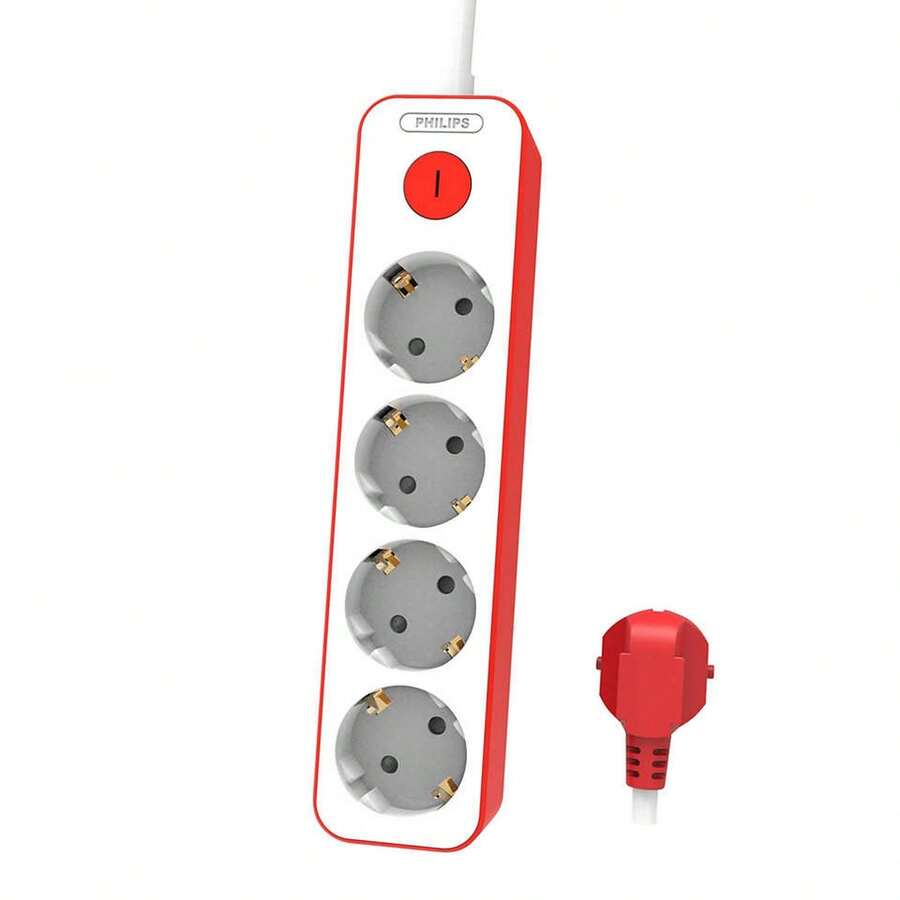 PHILIPS Adaptateurs et multiprises - Rouge - Voir 1