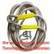 2/1pc 重型牵引绳，加厚牵引绳，适用于越野车救援 - 彩色 - 查看 15