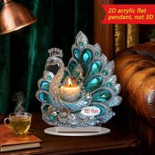 1/3/20 chiếc Trang trí bàn làm việc hình hoa sen và chim công, Tấm acrylic đa chức năng, Thích hợp cho gia đình, ký túc xá, văn phòng, trang trí ngày lễ. - Nhiều màu - Xem 4