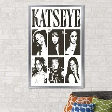 1张Katseye海报 | Kpop Katseye墙面艺术印刷品 | 粉丝灵感Katseye装饰 | 独特的Kpop乐队海报帆布画，房间装饰墙面艺术，客厅装饰，办公室装饰，卧室装饰，厨房装饰，墙面装饰，家居装饰海报（无框） - 彩色 - 查看 9
