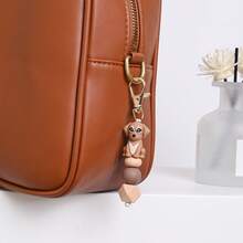 1pc Cartoon Puppy Silicone Beaded Keychain - Novelty Keychain For Women, Lobster Clasp, Suitable For Backpack Hanging, Key Ring Decoration, Birthday Gift Accessory, Wallet Decoration - Multicolor - View 2