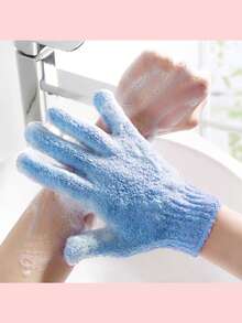 1只五指去角质沐浴手套，强力搓澡手套，去除死皮