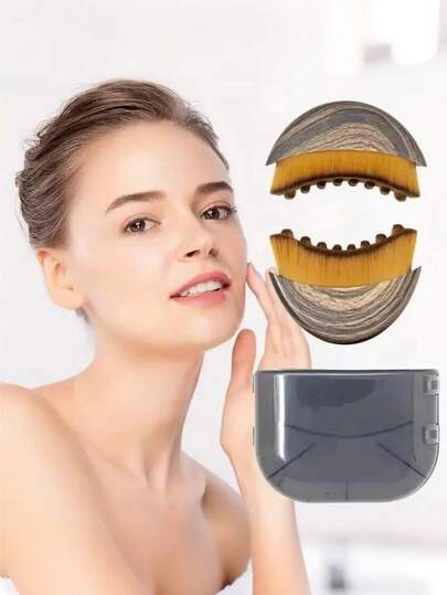 1/2pcs Lymphatic Contouring Face & Body Brush, Facial Lymphatic Drainage Massage Tool, Dry Brushing Face Brush, Chin Contouring Shaper