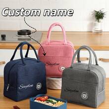 Borsa termica personalizzata per bambini, articolo essenziale per bebè, design personalizzato con motivo orsetto, borsa termica, borsa portatile, ghiaccio riutilizzabile, borsa per lo storage, adatta per lavoro, spostamenti all'aperto, gioco, senza contatto con alimenti - Multicolore - Visualizzare 1