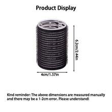 Juego de 12 piezas de tenacillas de rizar transparentes, pinza de rizar, un tubo, un juego de pinzas, raíces del cabello, tenacillas de rizar esponjosas, rodillo de flequillo de aire, rodillo de cabello autoadhesivo, sin gancho y bucle de permanente - Multicolor - Ver 9