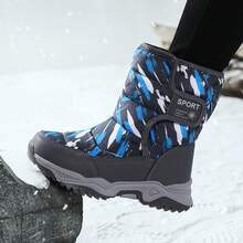 New Winter Boy's Snow Boots For Teenagers, High Top Insulation, Snow Fights, Antifreeze Snow Boots - Blue - View 5