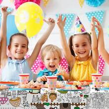 Meetcolor Happy Halloween Giant Coloring Poster, Large Halloween Crafts Coloring Paper Tablecloth Banner For Kids, 72 X 30 Inch Color-In Activities Party Games Birthday Party Supplies Decorations - Brown - View 4