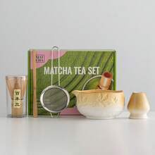 5pcs Matcha Tea Set, Beautiful Matcha Set Includes Matcha Bowl, Matcha Whisk And Whisk Holder, Bamboo Spoon, Sifter, Ideal For Matcha Lovers And Beginners, Perfect For Making Matcha Beverages At Home Or Restaurants