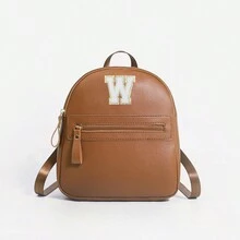 1 Balo cổ điển dễ thương cho bé gái với 26 chữ cái từ A đến Z, Túi đeo vai, Ví hình trái tim, Dây đeo vai có thể điều chỉnh, Quà tặng lý tưởng cho Ngày lễ tình nhân, Thích hợp sử dụng hàng ngày, Ngoài trời, Trường học, Du lịch, Đi bộ đường dài, Thiết kế di động - màu nâu - Xem 23