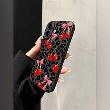 Cherry Leopard Eye Mobile Phone Case Compatible with Apple 16promax//16plus/16/16pro/15promax/15pro/15plus/15/14/14Plus/14Pro/14ProMax/13/13Pro/13ProMax/12/12Pro/12ProMax/11/11Pro/11Pro Max - Estilo 1 (1 pieza) - Ver 6