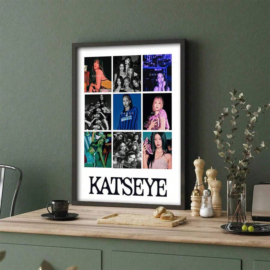 Tranh in trên vải canvas hình Kat-Seye, poster âm nhạc K-Pop, trang trí nhà cửa phòng khách, poster nhóm nhạc nữ K-Pop. - Nhiều màu - Xem 1