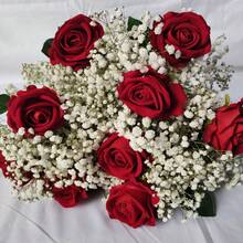 Valentine's Day Fake Flower Gift, Artificial Rose Bouquet Set In Red Pink White Blue, Fake Flowers For Anniversary, Birthday, Home Decor - Multicolor - View 5