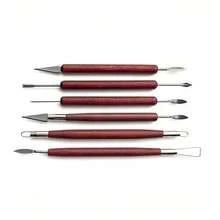 11pcs Ceramic Clay Sculpting Tools Set, Double-Sided Polymer Clay Sculpting Tools Kit With Smooth Wooden Handles, Professional Ceramic Clay Sculpting Tools