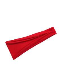 1pc Red Bohemian Sports Yoga Headband, Sweat-Absorbent Band For Men & Women, Running, Fitness, Extra Stretchy & Soft Material, Suitable For Washing Face, Makeup, Removing Makeup, Daily Wear, Sports, Yoga, Cheerleading, Dancing Women Bandanas Winter Hair Accessories Winter Hair Bands Warm Head Wrap - Red - View 4