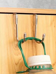 3 pezzi Ganci in acciaio inossidabile da appendere sulla porta - Salvaspazio, facile da installare per cucina, bagno e armadio - Gancio versatile per asciugamani e doccia con protezione in silicone