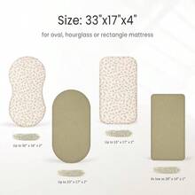 lulumoon Sábanas para moisés de Muselina para bebés: sábanas de algodón Neutro para niños y niñas sábanas de moisés Ajustadas para Ovalado Rectangular o Reloj de - Hoja de otoño - Ver 2