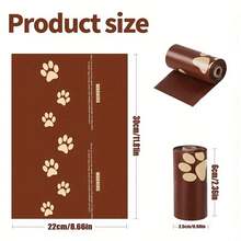 8 Rolls (120 Bags) Dog Poop Bags, Chocolate/Milk Scented Thick Dog Waste Bags, Extra Large Capacity, High Strength, Meets 120 Days Walking Needs - Brown - View 6