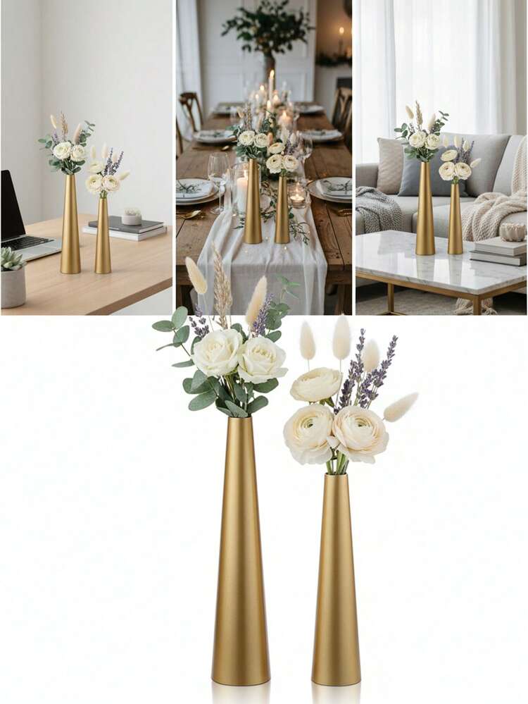 1 pieza/Set Jarrón/Soporte de Flores de Metal Hierro, Minimalista Romántico, Adecuado para Banquete de Bodas, Cena a la Luz de las Velas, Decoración de Escritorio del Hogar, Maceta de Lujo, Adecuado para Rosas, Decoración de Habitación Rosa, Decoración del Hogar, Decoración de Escritorio, Decoración de Mesa de Comedor, Regalo para Amigos o Familia, Regalo de Graduación, Regalo para Mujeres, Regalo para Mejor Amiga, Decoración de Mesa de Boda, Decoración de Boda, Decoración de Fiesta de Cumpleaños, Decoración de Boda, Regalo del Día de la Madre, Decoración de Mesa de Comedor - Multicolor - Añade 8