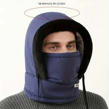 Gorro cálido de invierno para hombres y mujeres, protección para los oídos para ciclismo de otoño e invierno con terciopelo grueso para protección el frío LAR5 - Caqui - Ver 7