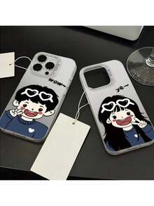 Questa custodia per telefono carina per coppie è un regalo meraviglioso per il tuo ragazzo o la tua ragazza. Compatibile con 16, 15, 14, 13, 12, 11, Pro, Plus, Pro Max, Galaxy S22, S23, S24, S25, Plus, FE, Edge, Ultra. - Argento - Visualizzare 4