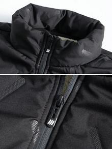 男士加大码加厚外套，立领，保暖，适合日常休闲穿着，也适合身材丰满的人士，户外旅行和居家休闲皆宜。