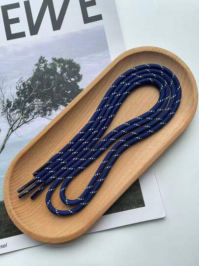 1 Pair Geometric Pattern Casual Beach Polyester Rope Sandals, Versatile For Outdoor Use All Year Round