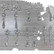 5/10pcs Christmas Acrylic Snowflake Icicle Pendants, Transparent Elk Icicle Snowflake Tree Pendants, Christmas Tree Decorations, Holiday Party Christmas Atmosphere Decoration Props, Christmas Decorations Gift, Wedding Birthday Party Holiday Decorations, Christmas Decor, Room Decor, Home Decor