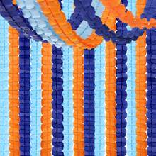 Baby Royal Navy Blue Party Decorations Streamers Garland - 12pcs Boy Birthday Frozen Ocean Shower 4 - Leaf Paper Clover Streamer, Bachelorette Bridal Wedding Engagement Banners Decor 2025 - Bleu marine clair Orange - Voir 7