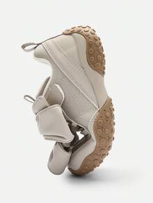 Balabala Kids Girls Sneakers, 2025 Spring Autumn Chunky Sneakers, Ballet Style - Gray Tone - View 7