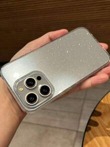 1个极简闪亮星空TPU软手机壳，兼容 11/12/13/14/15/16系列；舒适柔软手机壳，兼容 17/17Pro/17ProMax/Air最新款苹果系列；防滑手机壳，星空质感手机保护壳 - 無色 - 查看 4