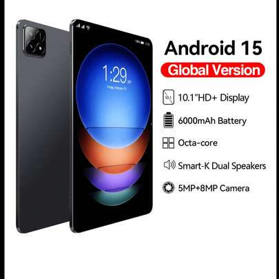 Qetupa X90 Business Tablet PC, 8/4GB+256/128/64GB Android 15 System, MTK6771 Octa-Core 2.0GHz Processor, Supports 802.11ac WIFI5 Dual-Band 2.4G+5G, Bluetooth 5.2, HD (1280x800) Touchscreen, 5MP+8MP Dual Cameras, 6000mAh Long-Lasting Battery, Supports 512GB Storage Expansion, No SIM Card Support. This Tablet PC Is Equipped With Dual Cameras, Suitable For Meetings And Other Scenarios, With Long Battery Life, Ad-Free Experience, And Touchscreen, Making It A Great Gift Item.