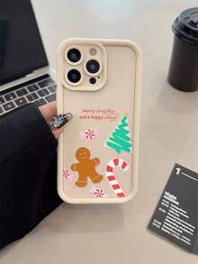 Funda para phone 17 Pro con diseño de hombre de jengibre, color beige claro, resistente a caídas, fabricada en TPU. Ideal para regalar en Navidad. Compatible con XS/XS/XR/11, 12, 13, 14, 15, 16 Pro/Promax/14, 15, 16 Plus/17. Para hombres y mujeres. - Multicolor - Ver 5
